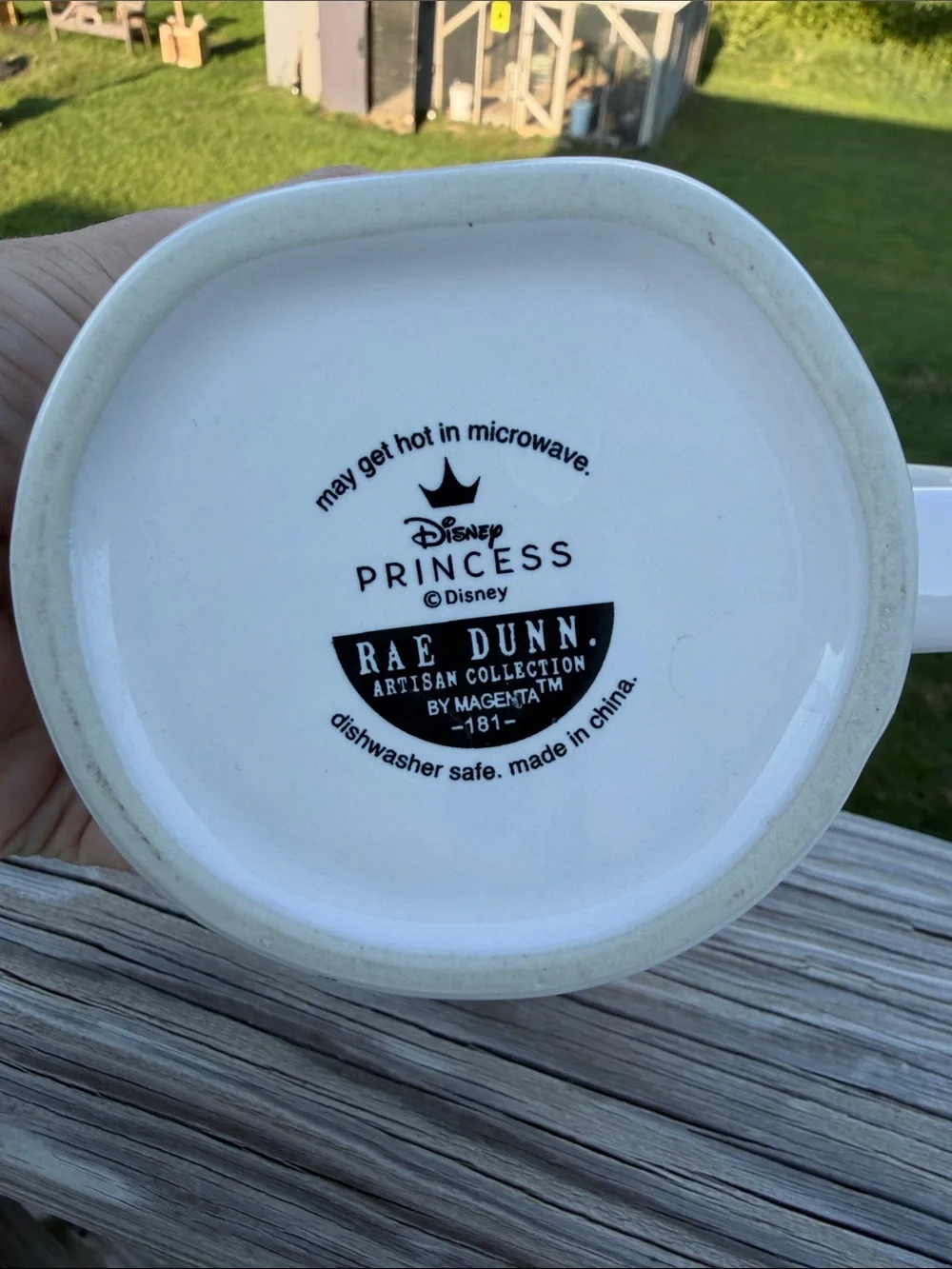 Rae Dunn Disney Beauty and the Beast Mug
